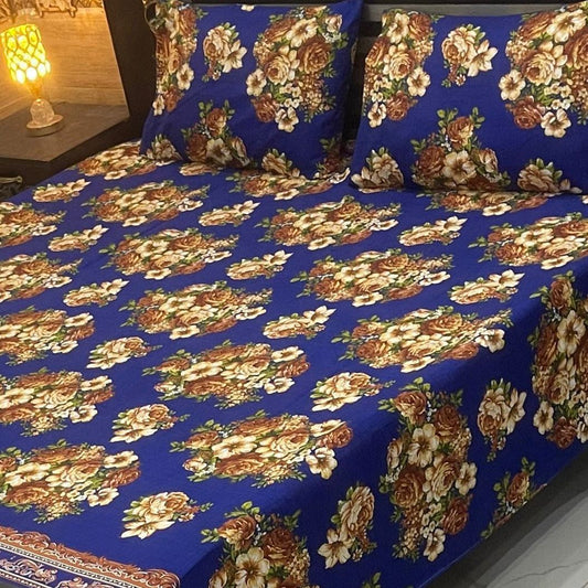 3PC KING SIZE PURE COTTON EXPORT QUALITY BEDSHEET