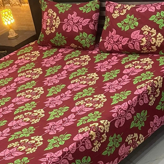 3PC KING SIZE PURE COTTON EXPORT QUALITY BEDSHEET
