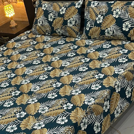 3PC KING SIZE PURE COTTON EXPORT QUALITY BEDSHEET