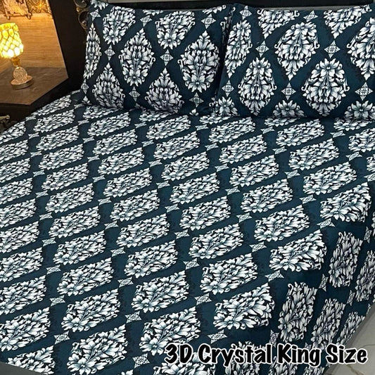 3PC KING SIZE PURE COTTON EXPORT QUALITY BEDSHEET