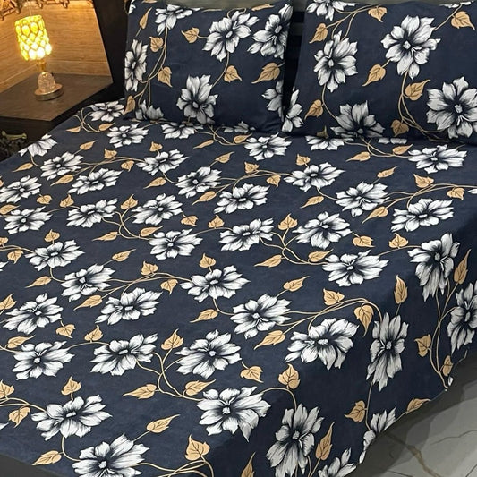 3PC KING SIZE PURE COTTON EXPORT QUALITY BEDSHEET