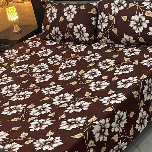 3PC KING SIZE PURE COTTON EXPORT QUALITY BEDSHEET