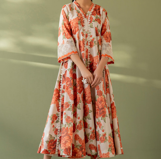 3PC DIGITAL PRINTED DIAMOND LINEN UNSTITCHED SUIT