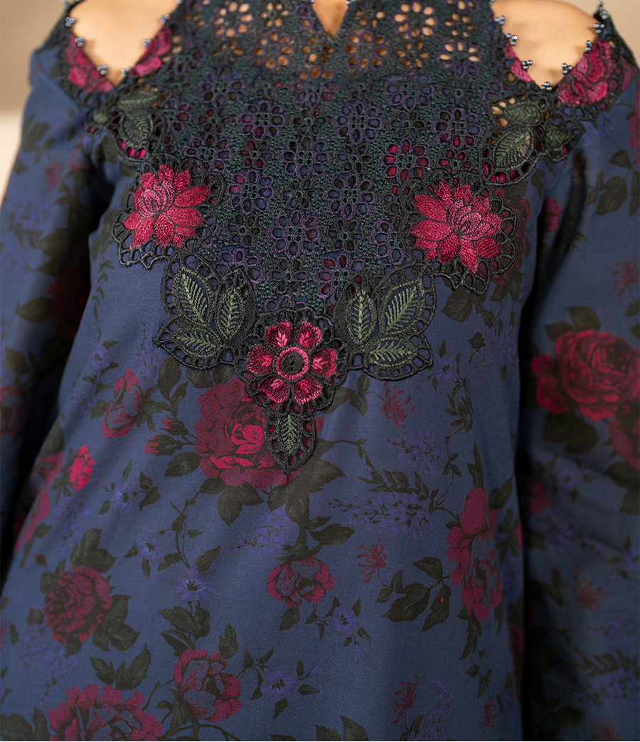 3PC DIGITAL PRINTED DIAMOND LINEN UNSTITCHED SUIT